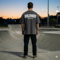 BOLDWAY Signature Drop-Shoulder T-Shirt - Asphalt